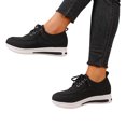 thumbnail image 2 of EKVAHL Orthopedic Dress Shoes for Women Lace Up Platform Casual Shoes, Soft Upper Comfort Walking Sneakers, Lightweight Non Slip Wedge Sole Daily Oxford Shoes, 2 of 6