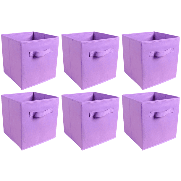Purebryt Collapsible Fabric Cube Storage Bins (10.5