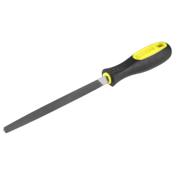 6" Second Cut High Carbon Hardened Steel Triangle Three Square File with Handle
