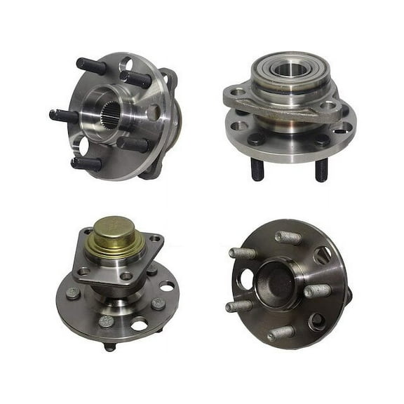 Wheel Hub Assembly Set - Compatible with 1984 - 1991, 2004 - 2005 Chevy Cavalier 1985 1986 1987 1988 1989 1990