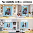 thumbnail image 5 of Travel Truck Kitchen Curtains Window Panels, Cartoon Navy Camping Cars Blue Background Insulated Window Treatment Curtain, Grommet Curtains for Bedroom/Living Room/Bathroom, 2 Piece 42"Wx63"L, 5 of 8