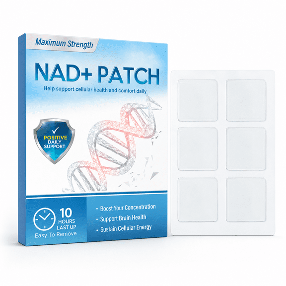 Lilymoon NAD  Transdermal Patch, 48 Count High-Concentration Daily Cellular Energy Support Strips for Focus and Vitality