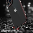 thumbnail image 2 of SaniMore for iPhone 13 Pro Max 6.7 "2021 Metal Bumper Frame Lens Protector Case Heavy Duty Protective Anti-shock Drop Resistant Wear-resistant Thin for Women MenFor iPhone 13 Pro Max, Black/Blue, 2 of 11