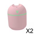 thumbnail image 1 of Humidificador De Aire Silencioso Y Ligero Macarena 2x250ml Con 7 Colores Para Gimnasio Escritorio Dormitorio Color Rosa, 1 of 8