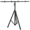 Rockville RVES05 Black Heavy Duty Tripod Pole-Mount Stand + Lighting Cross Bar