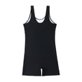 thumbnail image 4 of BOBOGOJP Women's Athletic One Piece Boyleg Swimsuit Racerback Bathing Suit with Boyshorts Full Coverage Swimwear Black for Size S, 4 of 9