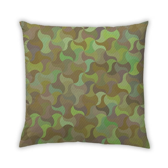 Ahgly Company Outdoor Square Contemporary Throw Pillow, 18 inch by 18 inch