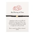 thumbnail image 1 of Pulsera de cuerda roja anudada Longitud Amantes Pulsera de tarjeta de papel Pulsera Wmkox8yi sjalhkljlk4607, 1 of 1
