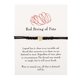 thumbnail image 1 of Pulsera de cuerda roja anudada Longitud Amantes Pulsera de tarjeta de papel Pulsera Wmkox8yi sjalhkljlk4607, 1 of 1