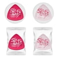 thumbnail image 3 of Premium Pink Makeup Puff Set Soft Velour Sponge For Even Foundation Application, 3 of 7
