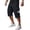 BST45-Dark Blue, variant on VV AVEORS Cargo Shorts For Men Below Knee Stretch Drawstring Waist Hiking Shorts Casual Casual Workout Short With Multi-Pockets Black L