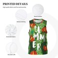thumbnail image 3 of Naloa Palm Leaves And Tropical Flowers Basketball Jersey Reversible Men's Mesh Athletic Sports Shirts Training Practice S-4XLXX-Large, 3 of 6