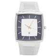 thumbnail image 1 of Reloj de cuarzo para hombre Sin correa de malla de acero blanco y azul, 1 of 10
