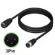 thumbnail image 2 of 50cm-5m DIN Male to Female Connector Cord 3Pin Signal Transmission Wire Line for TV, Player Adapter Cable, 2 of 5