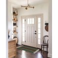 thumbnail image 4 of Gray-green Gradient Kitchen Curtains Valance and Tier Set 3 Pieces,Small Window Curtains Set, 24 Inches Length Rod Pocket Short Window Treatment Tiers For Bathroom Cafe, 4 of 7