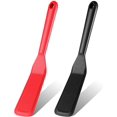 thumbnail image 1 of Silicone Thin Spatula Omelet Spatula Turner Long Crepe Spatula Heat Resistant Cooking Spatula Non Stick Pancake Spatula for Cooking Egg Burgers Pizza Pancake Steak Omelet Crepes (2, Red, Black), 1 of 5