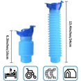thumbnail image 4 of Botella De Orina, Botella De Orina De Orinal De Inodoro Móvil Portátil, Urinario De Emergencia A Prueba De Fugas Masculino Y Femenino Reutilizable,11 Feliz Sencillez, 4 of 5