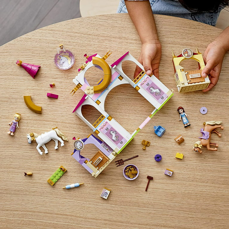 LEGO 43195 Disney Belle and Rapunzel\'s Royal Stables Toy Building Kit (239  Pieces)