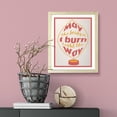 thumbnail image 4 of Designs ByLITA May The Bridges I Burn Light The Way, 5 x 7 Wooden Wall Print Inspirational (Framed) | Funky Home Decor, 4 of 6