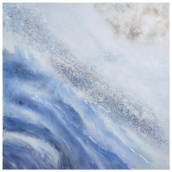 Empire Art Direct Ocean Elixer Textured Metallic Hand Painted Wall Art, 36" x 36" x 1.5", Ready to hang