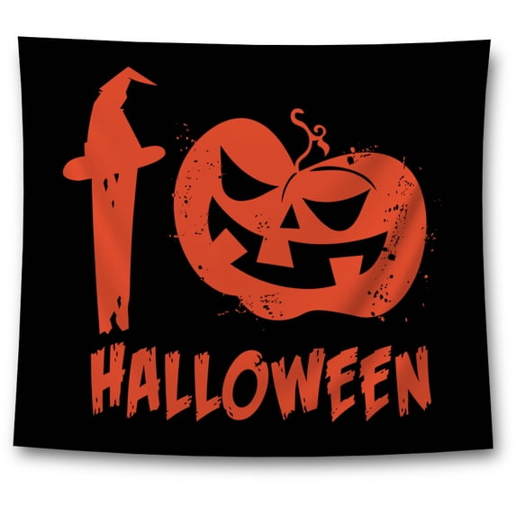 Awkward Styles Halloween Tapestry Wall Hanging Pumpkin Face Home Decor