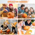 thumbnail image 6 of Kitchen Knife Set,Pumpkin Carving Kit Stainless Carving Tools For Halloween 10 Piece Heavy Duty Jack O Decoration Sculpting Set For Adults And Kids, 6 of 9