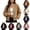 Beige, variant on Women's Teddy Fleece Bomber Jacket, Long Sleeve Snap Button Cropped Outer Coat with Ribbed Cuffs, Soft Fuzzy Sherpa, Stand Collar Design, Fall Winter Fashion, Casual Outerwear Outfits