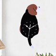 thumbnail image 4 of EIMELI Modern Design Silent Clock Tail Wagging Pendulum Clocks Battery Operated for Living Room Bedroom, 4 of 6