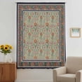 thumbnail image 2 of Boho Floral Sheer Curtains 45 Inches Long, Vintage Flowers Abstract Art Ethic Tribe Light Filering Curtains, Breathable Simi Curtain Privacy Drapes for Kitchen Bathroom Small Window Treatment, 2 of 9