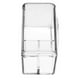 thumbnail image 5 of Caja de almacenamiento de plástico transparente a prueba de polvo con tapa, creativa, dividida, con 3 compartimentos, organizador para hisopos, discos de algodón y cosméticos, 5 of 7