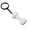 White, variant on Lovely Dumbbell keychains for Women,Aesthetic Keychain Charms,Bag ＆ Purse Charms for Handbags and Backpacks Accessories