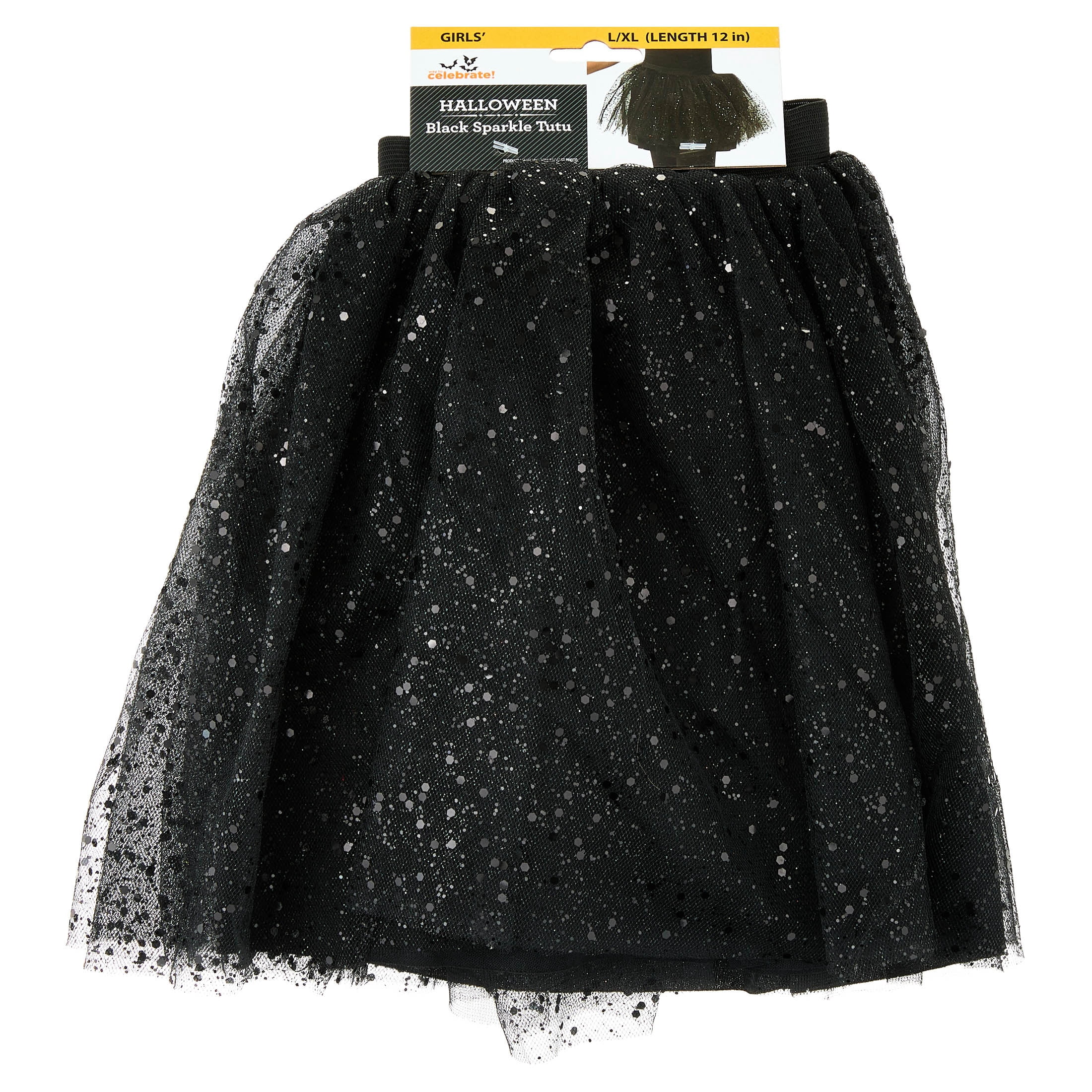 Sparkle Tutu Costume Accessory for Children, Black, L/XL, Halloween by Way To Celebrate