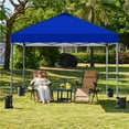 thumbnail image 2 of Yaheetech 10x10 ft Heavy Duty Pop Up Canopy with Carry Bag and Adjustable Height, Blue, 2 of 7