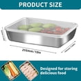 thumbnail image 2 of ZLF stainless steelFood Storage Containers setsstorage box with lidfreezer FrozenKitchen tray with lidOven plateSide dish plate Freezer & Dishwasher Safe, 2 of 6