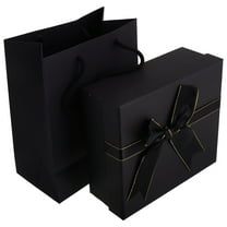 OUNONA 1 Sets Rectangular Ribbon Bow Boxes Holiday Apparel Decorative Box Paper Wrapping Box with Lids for Birthdays Weddings Party