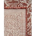 thumbnail image 4 of Unique Loom Outdoor Traditional Collection Area Rug - Antique (7' 10" Square Rust Red/Ivory), 4 of 6