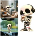 thumbnail image 1 of Hangs Skeleton Car Ornament - Acrylic Rearview Accessories for Couples and Home Decoration Unique Hangable Skeleton Design for Trucks and Cars, 1 of 6