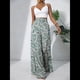 thumbnail image 3 of Pantalones Palazzo Elásticos de Pierna para Mujer, Informales, Cómodos y de Cintura Media. Color, 3 of 5