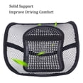 thumbnail image 5 of Mesh Back Lumbar Support with Massage Beads Breathable Seat Cushion for Back Rest and Pain Relief- Portable and Easy to Install for Office Chair, Car Seat, Home - Black, 5 of 8