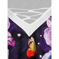 thumbnail image 4 of Tallas de flores de mariposa de talla grande Top sin mangas Rosegal Camisetas sin mangas de talla grande, 4 of 5