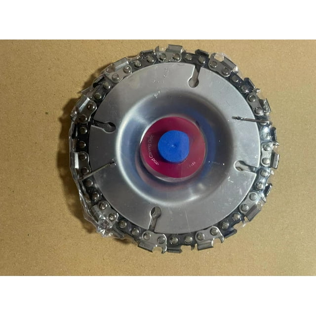 4" 22-Teeth & 5" 14-Teeth Cutting Chain Discs Set for Angle Grinders - Compact, Durable Woodworking & Metal Cutting Tool Accessories with Easy Installation, Purple Bagged (4" 22T, 128g)