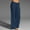 Dark Blue, variant on IDALL Linen Pants Women Wide Leg Pants Woman Womens Wide Leg Palazzo Pants High Waisted Lounge Pant Smocked Pleated Loose Fit Casual Trousers Lounge Pants Women Baggy Pants Brown L