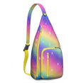 thumbnail image 1 of Designer Sling Backpack - High Fashion Artistic Pattern Shoulder Bag, Lightweight for Travel & Shopping, 1 of 4