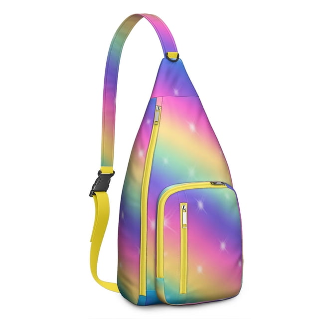 Designer Sling Backpack - High Fashion Artistic Pattern Shoulder Bag, Lightweight for Travel & Shopping