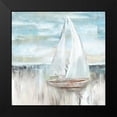 thumbnail image 2 of Nan 12x12 Black Modern Framed Museum Art Print Titled - Soft Sail I, 2 of 5