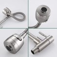 thumbnail image 5 of Wall-Mounted Kitchen Faucet 360° Rotatable With Functions Kitchen Sink Mixer Tap Cold Water Single Cooling Wall-Mounted Faucet On Brushed Surface Spring Kitchen Tube, 5 of 5