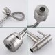 thumbnail image 5 of Grifo de cocina de pared Giratorio de 360° con funciones Fregadero de cocina Grifo mezclador Agua fría Refrigeración simple Grifo de pared en superficie cepillada Tubo de cocina de resorte Ormromra WLJ-4136, 5 of 5