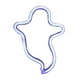 thumbnail image 1 of Letrero de neón con forma, ideal para fiestas, como luces nocturnas o letreros decorativos de Halloween. Azul fantasma, 1 of 4