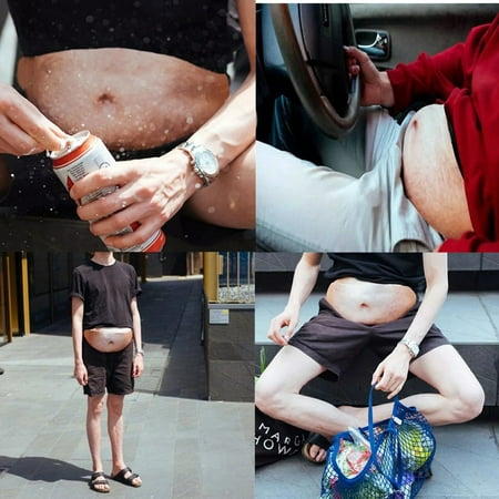 Creative Men Women Dad Bag Fun Dad Bod Waist Bags Novelty Beer Fat Hairy Belly Fanny (Best Way To Lose Beer Belly Fat)