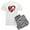 With Gray Camo Pant, variant on CafePress - Abstract Grunge Valentine Hearts Pajamas - Men's Light Loose Fit Cotton Pajama Set